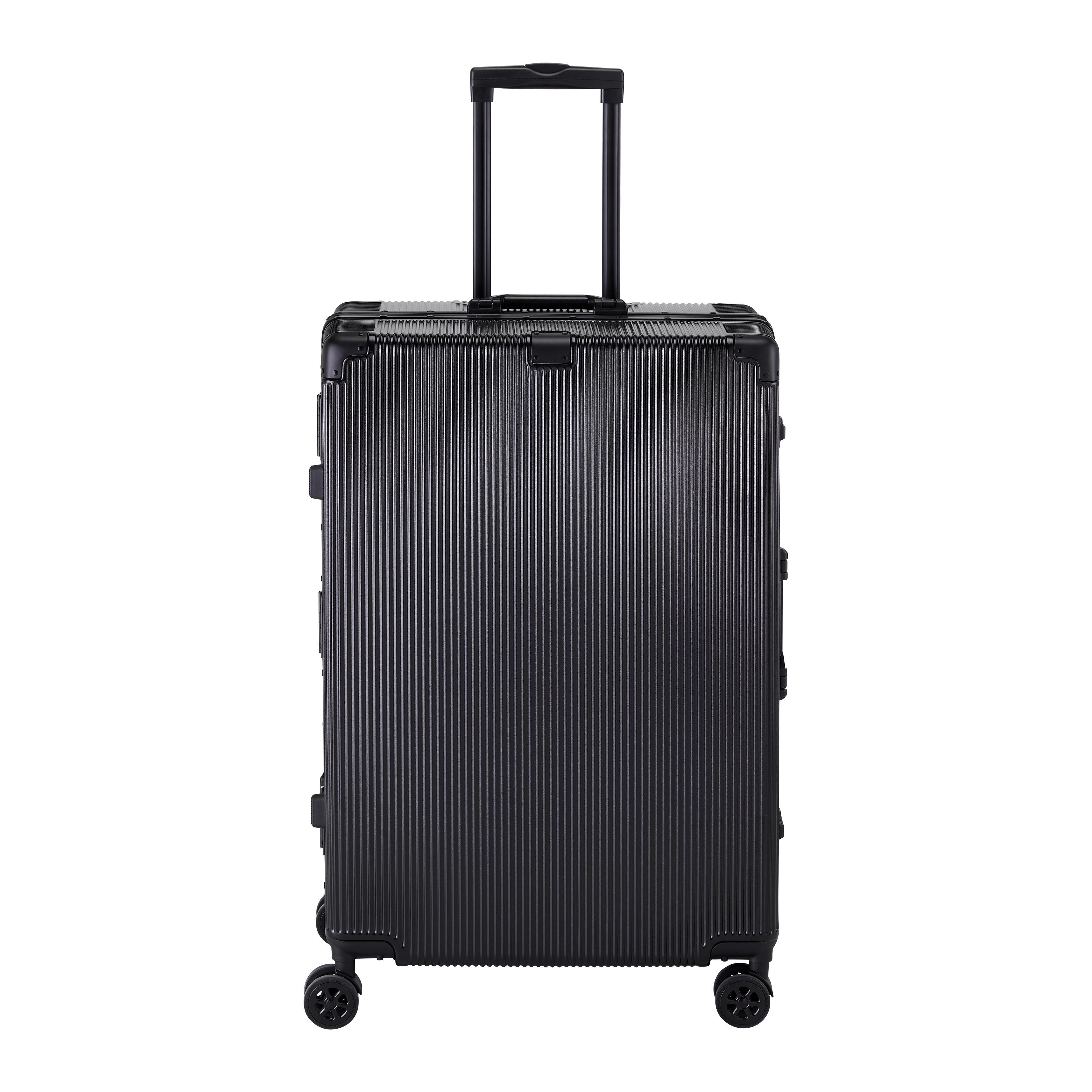 Reisekoffer Miami L Schwarz - Schwarz, MODERN, Kunststoff/Textil (51/31/78cm) - Mömax