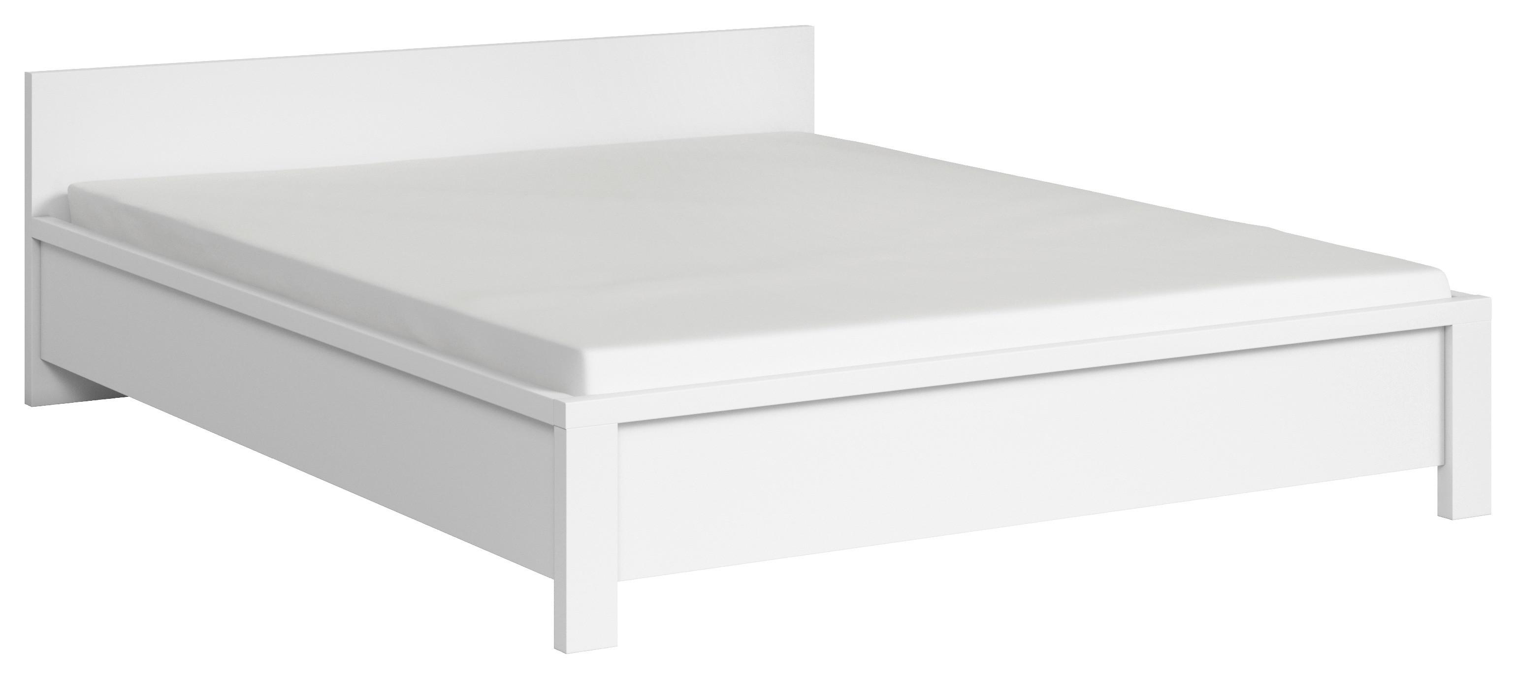 Bett Kaspian ca. 160x200 cm Weiß - biały, Modern, materiał drewnopochodny (160/200cm) - MID.YOU
