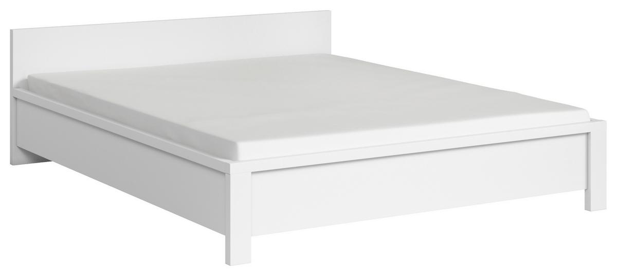 ŁÓŻKO KASPIAN - biały, Modern, materiał drewnopochodny (160/200cm) - MID.YOU