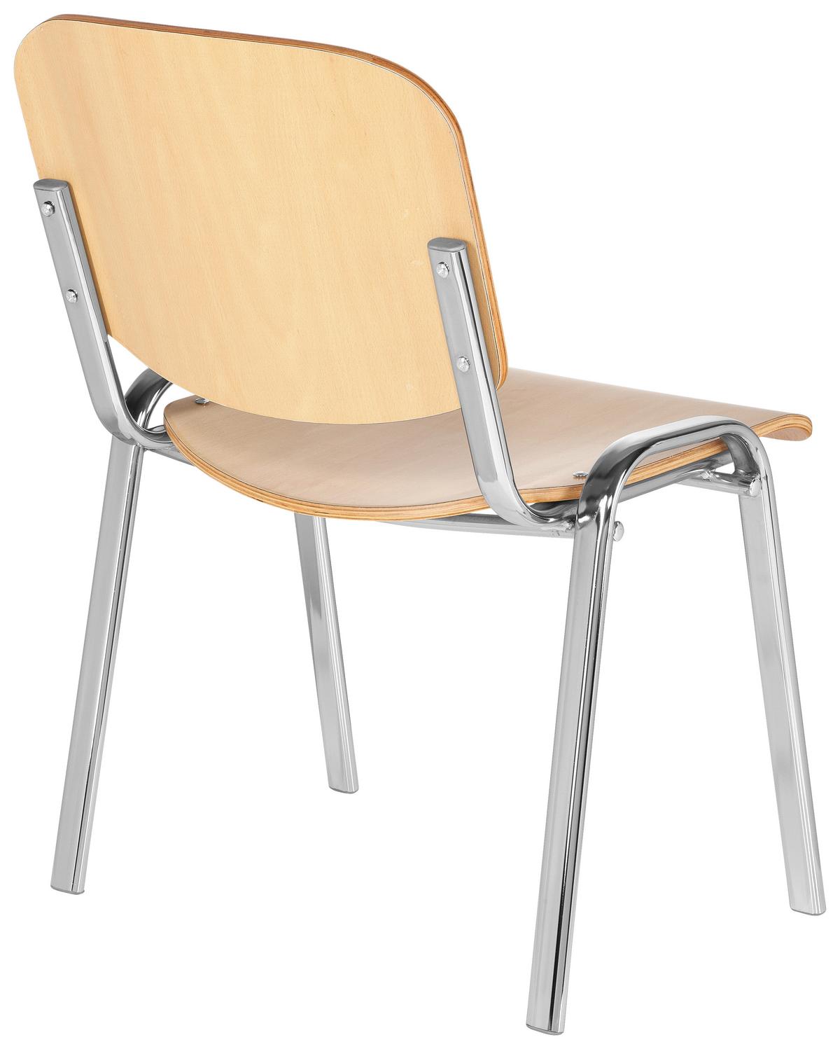 Konferenčni Stol Xt 600, Barva Bukve - barve kroma/barve bukve, Basics, kovina/les (58/81/48cm) - MID.YOU
