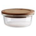 Frischhaltedose Annegret ca. 700ml - Klar/Transparent, Glas/Holz (17,1/7,1cm) - Zandiara Frischhaltedose Annegret ca. 700ml - Klar/Transparent, Glas/Holz (17,1/7,1cm) - Zandiara
