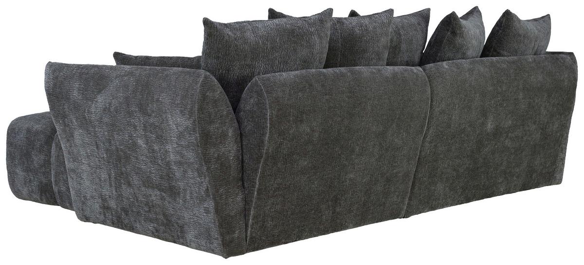 Kutna Garnitura Cammellio - boje grafita/crna, Moderno, tekstil (296/189cm) - Mömax