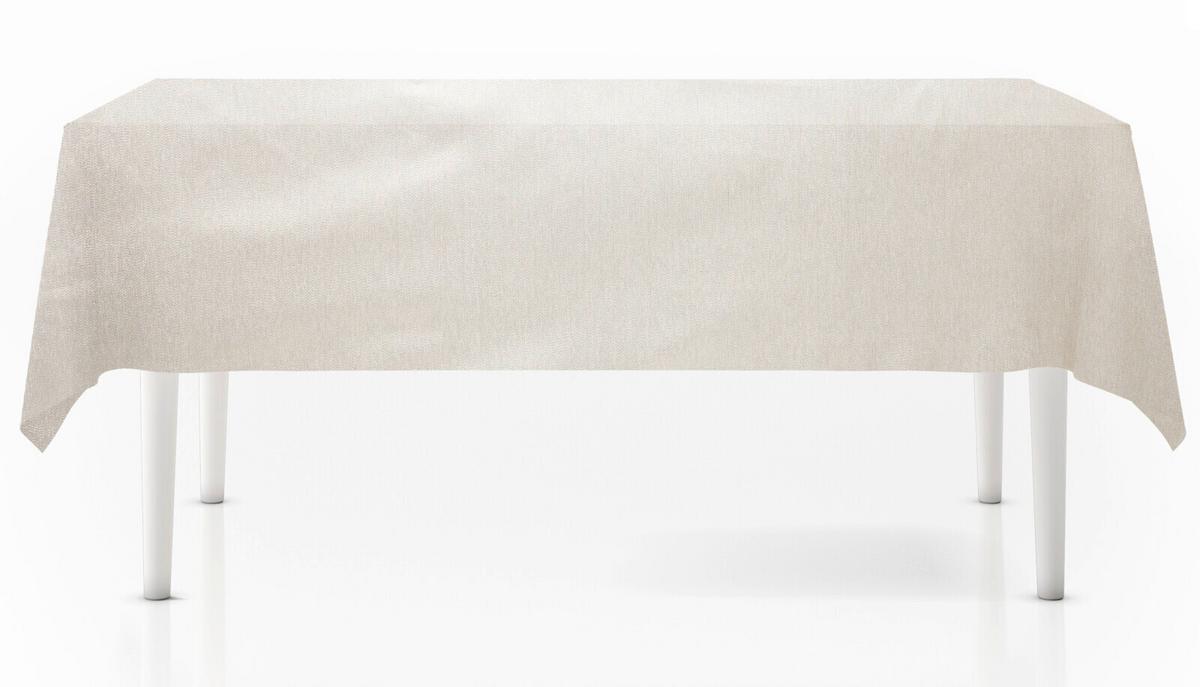Asztalterítő Gold Metalic 140/240 - krémszínű, Basics, textil (140/240cm)