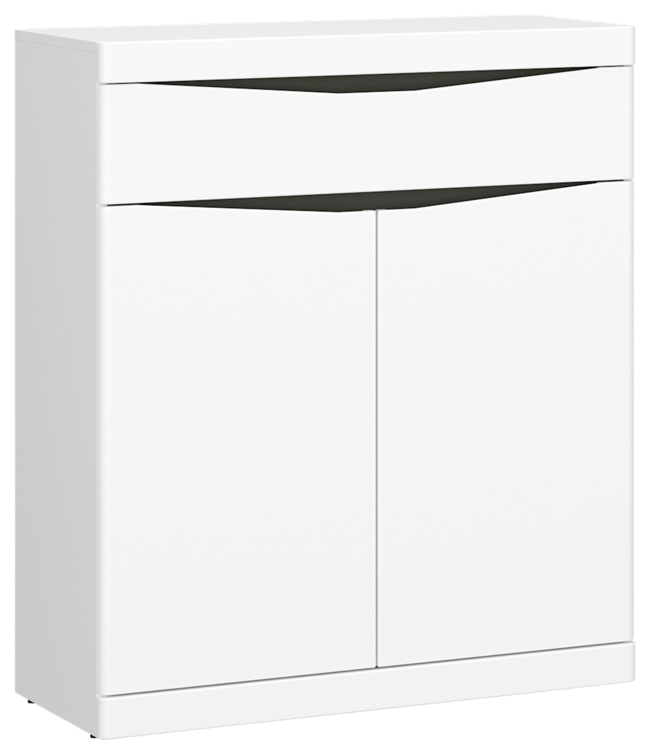 Ormarić Za Cipele Turino Neo - bijela/boje hrasta, Moderno, drvni materijal/plastika (86/101,6/40cm) - Modern Living