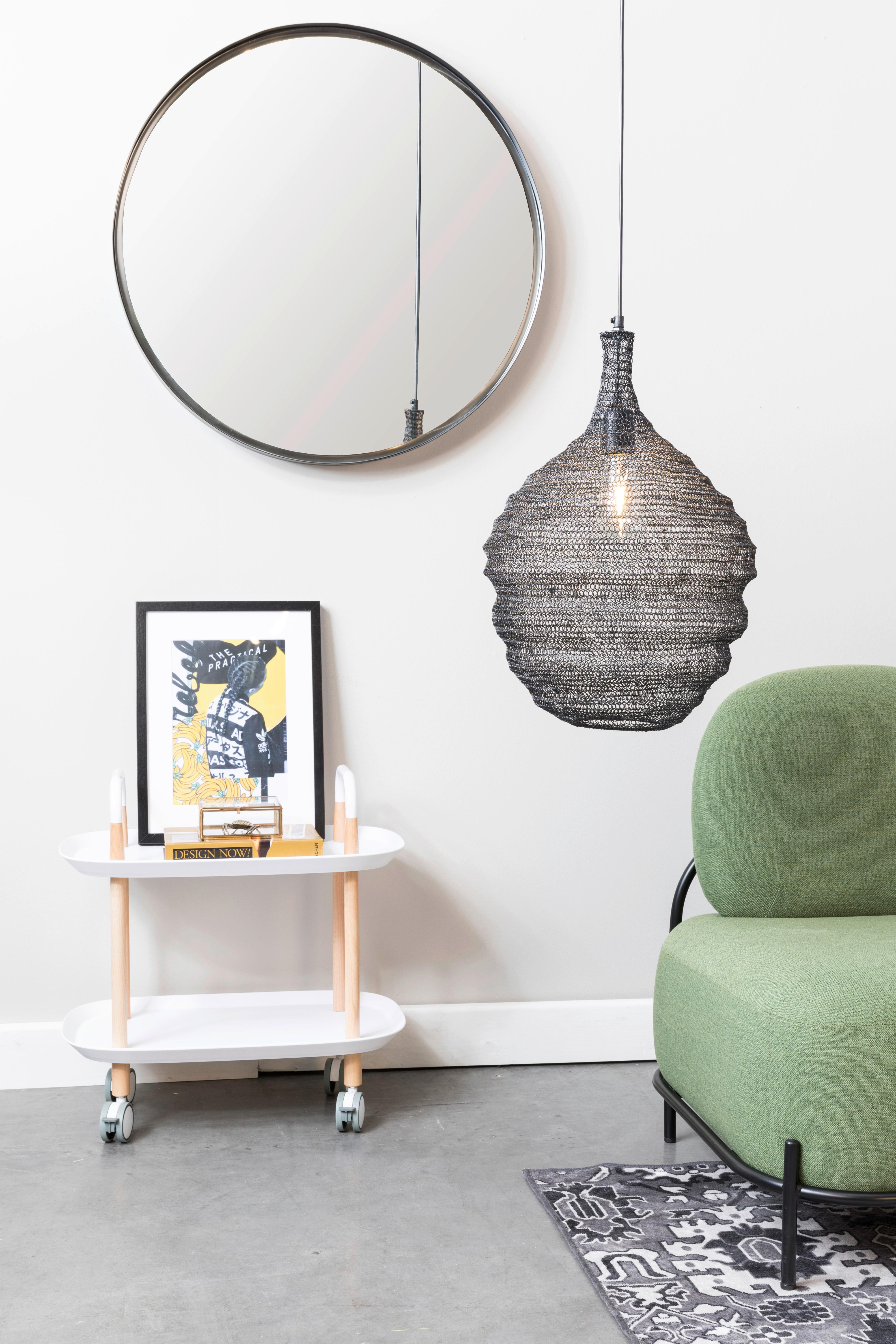 LAMPA WISZĄCA PENDANT LAMP LENA M BLACK - czarny, Design, metal (37/155cm) - Zuiver