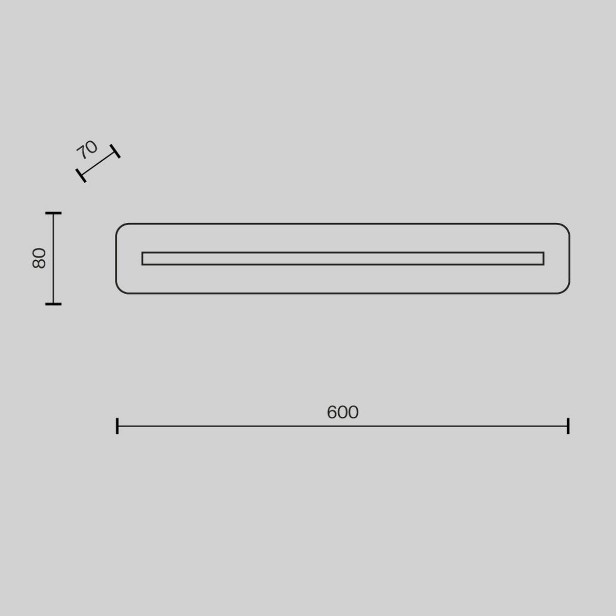 WANDLEUCHTE ALBATRE - Messingfarben, Design, Metall (6,6/8/60cm) - MAYTONI