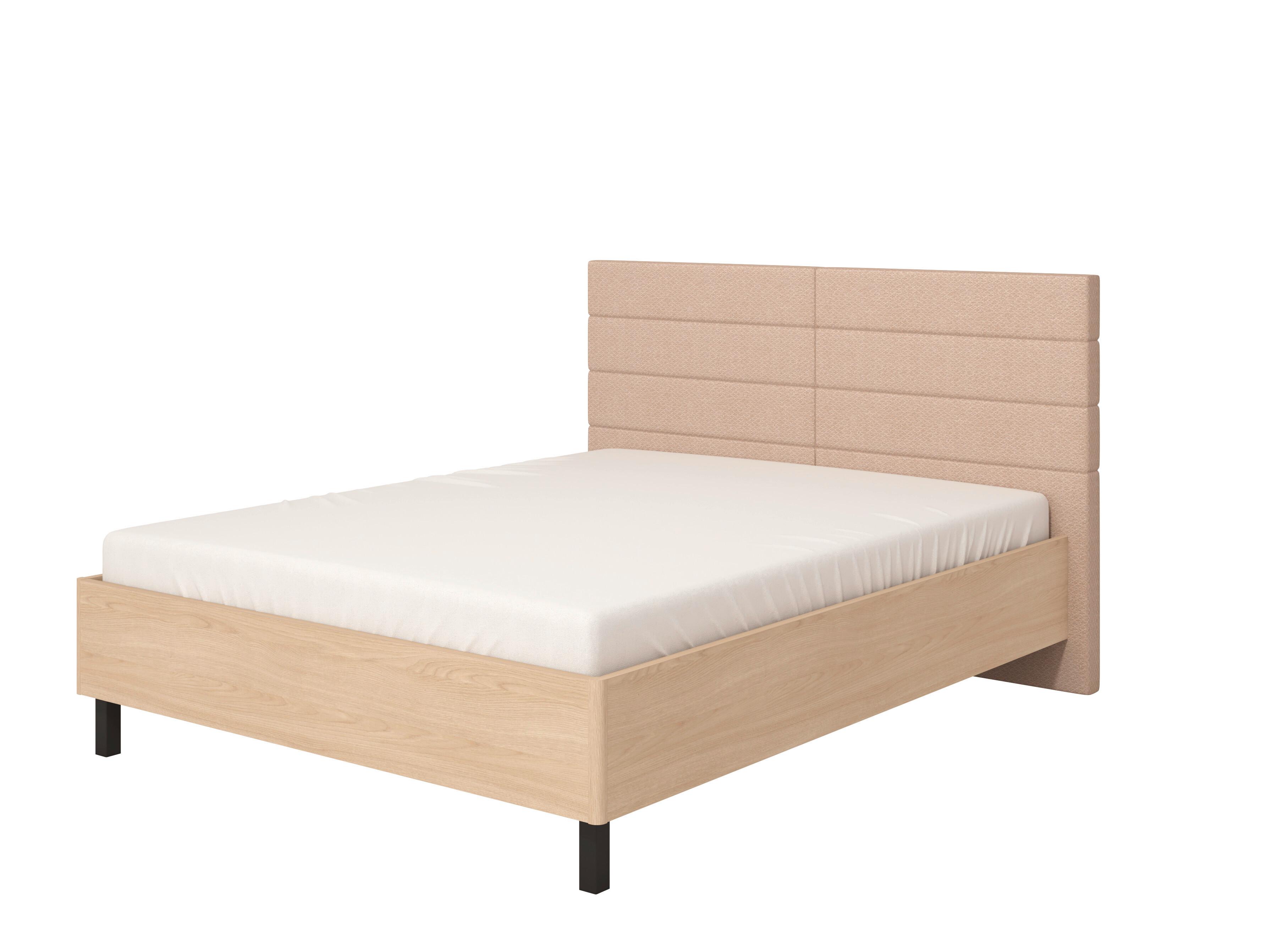 Ágykeret Arbela - bézs/tölgyfa, Modern, faalapú anyag/textil (160/200cm)