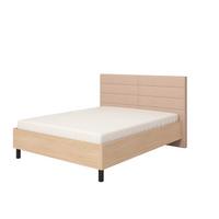 Ágykeret Arbela - bézs/tölgyfa, Modern, faalapú anyag/textil (160/200cm)