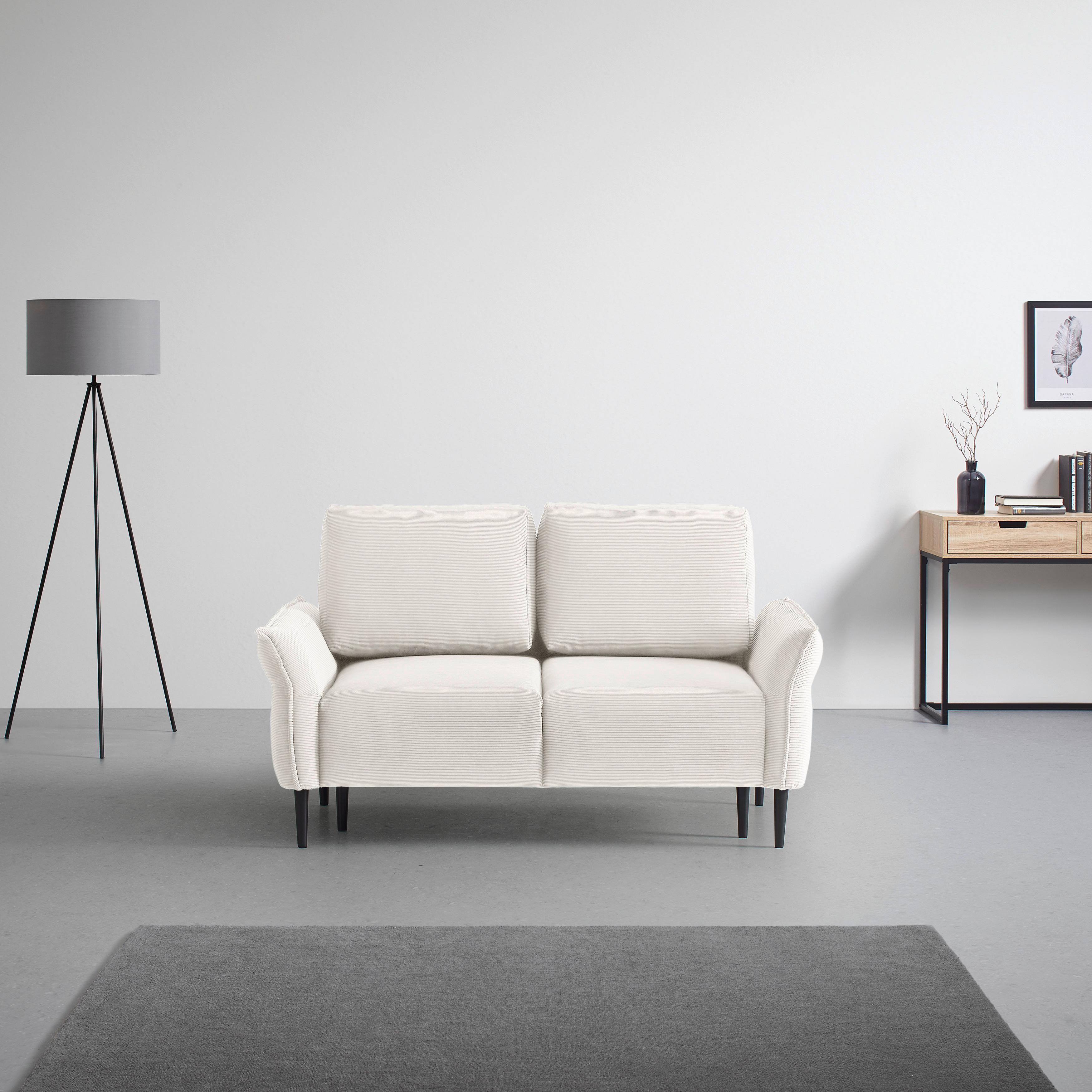 2-Sitzer-Sofa Custom Dunkelgrün - Dunkelgrün/Beige, MODERN, Holz/Textil (150/85/92cm) - Mömax