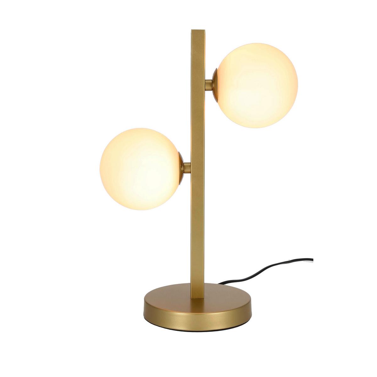 Svjetiljka Stolna 42-73433 - boje mjeda, Konvencionalno, staklo/metal (28/16/42cm)