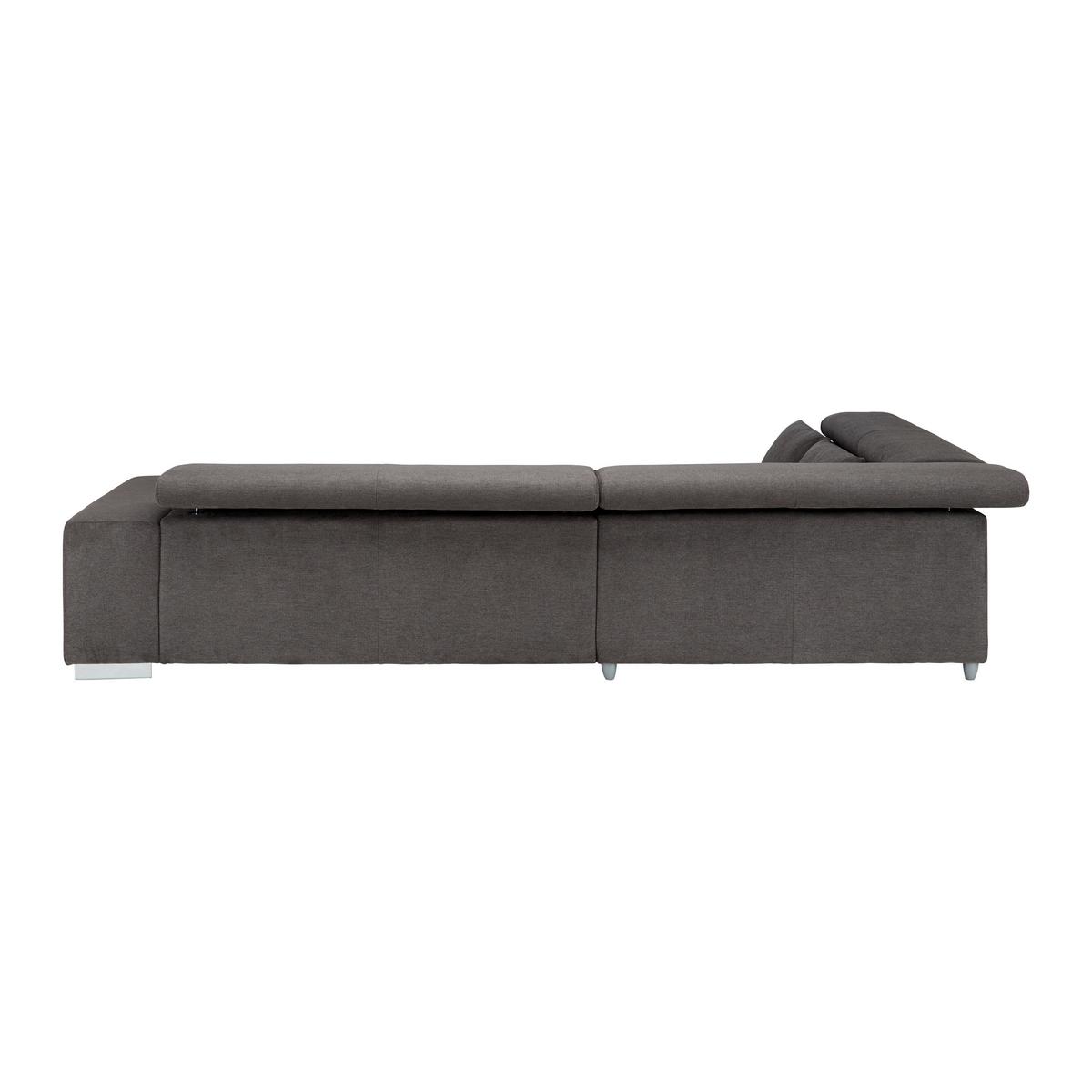 Sedežna Garnitura Orion, Temno Siva - barve kroma/siva, Moderno, kovina/tekstil (310/70-88/225cm) - Bessagi Home