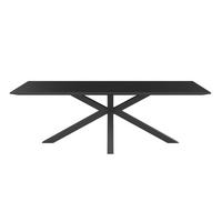 Gartentisch Marbella Anthrazit Aluminium - Anthrazit, MODERN, Glas/Metall (240/75/100cm) - Mömax