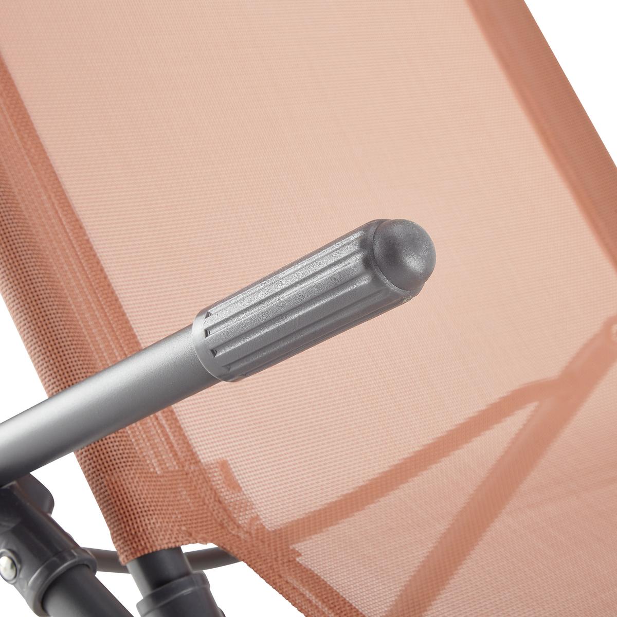 Sonnenliege Georg in Apricot - Orange, Modern, Kunststoff/Textil (145/98/59cm) - Mömax