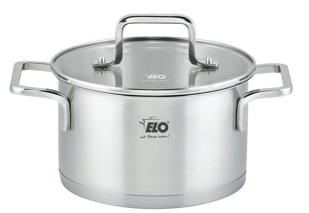 GARNEK DO MIĘSA 77220 ELO - kolor srebrny/przezroczysty, Basics, metal/szkło (20cm) - ELO