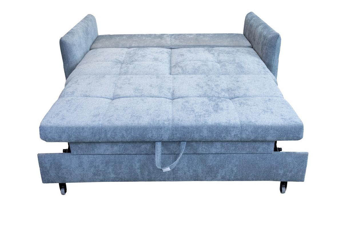 Kanapé Ágyfunkcióval Moving - világoskék, Konventionell, textil (188/92/96cm) - Premium Living