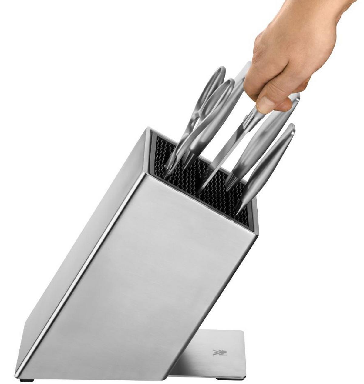 BLOK NA NOŻE 1882119992 WMF - kolor stalowy, Basics, metal - WMF