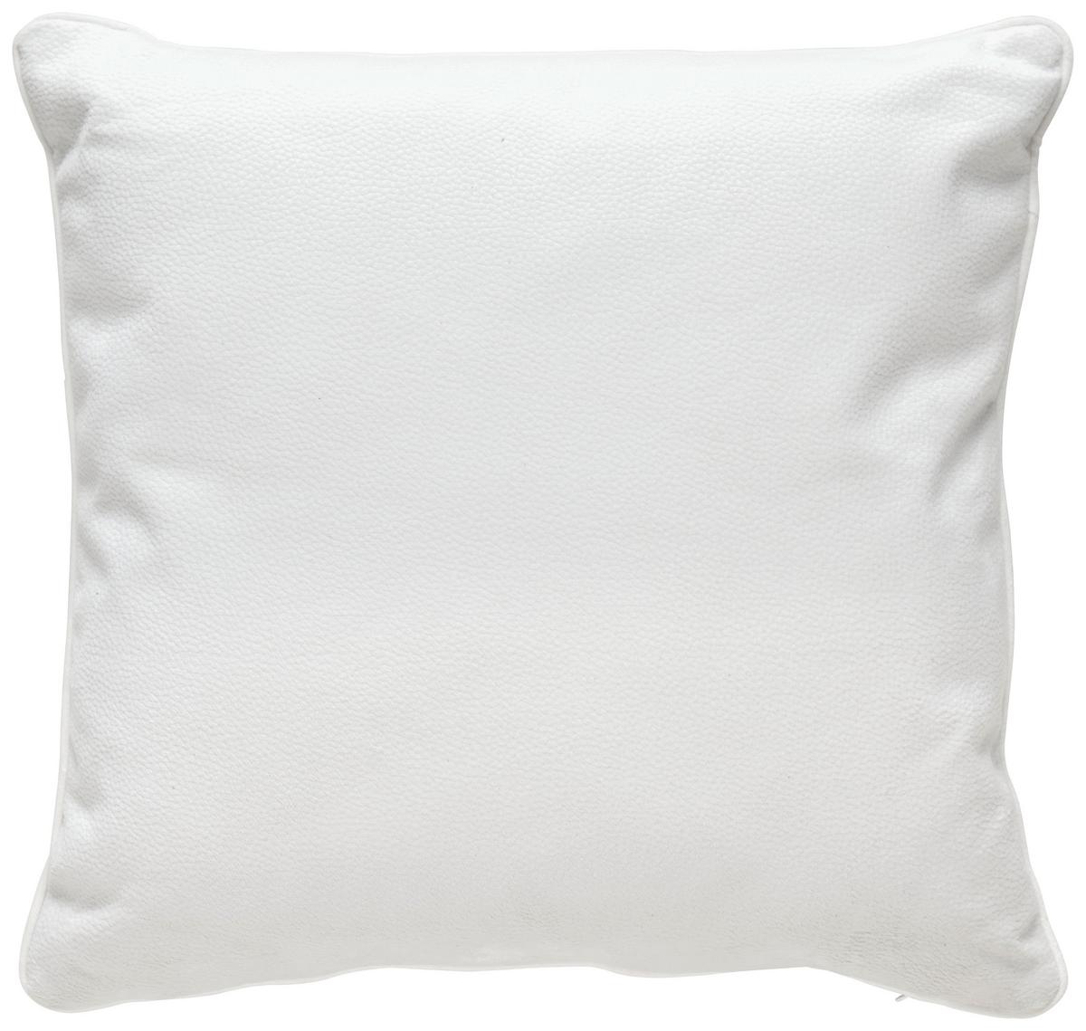 Zierkissen Jonas in Weiss ca. 45x45cm - Weiss, Modern (45/45cm) - Modern Living