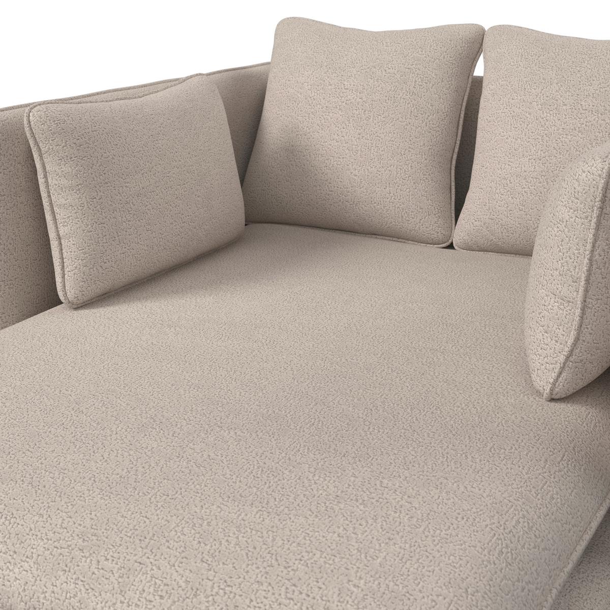 Relax Ágy Sandy - szürkésbézs, Modern, textil/fa (120/74/160cm) - Bessagi Home
