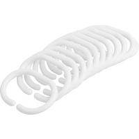 Duschvorhangringe Robbie in Weiss 12-tlg - Weiss (5/6cm) - Modern Living