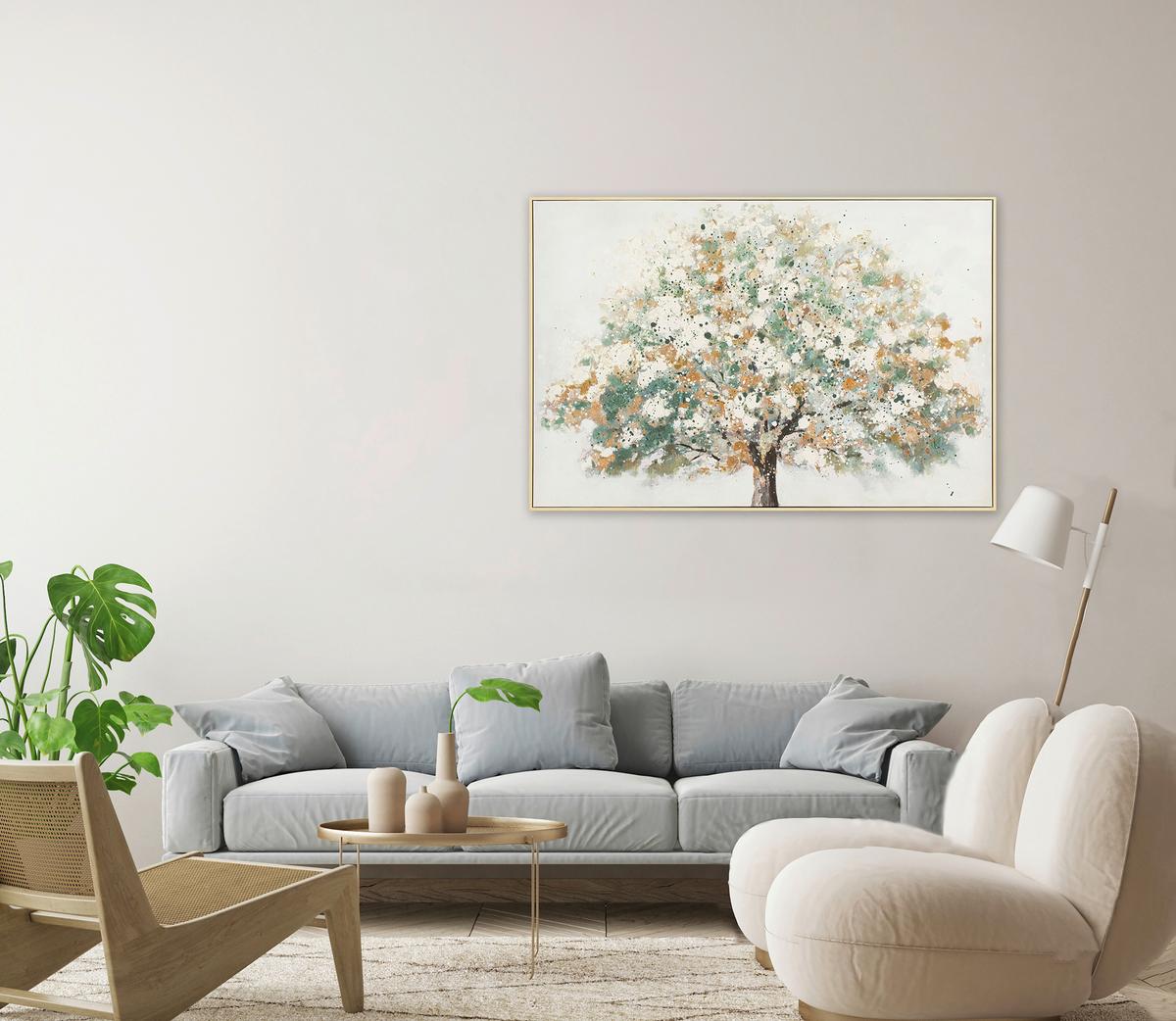 Leinwandbild Winnie Multicolor ca. 82,6x122,6cm - Beige/Multicolor, Modern, Holzwerkstoff/Kunststoff (82,6/122,6/4,5cm) - Mömax