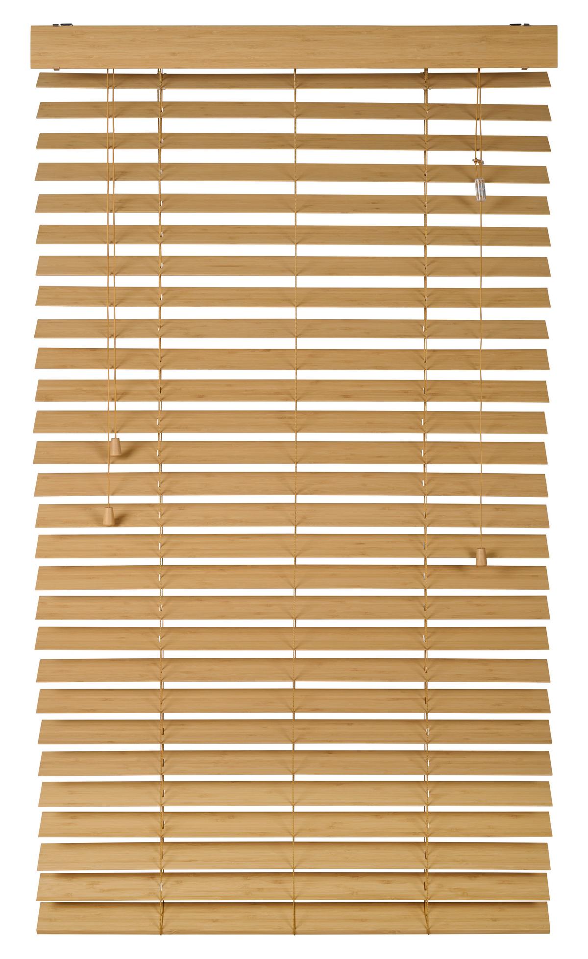 Jalousie Venetian Natur ca. 90x130cm - Naturfarben, Natur, Holz (90/130cm) - Homeware