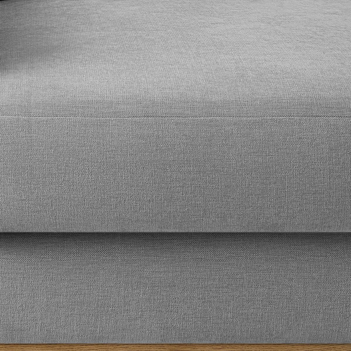 Wohnlandschaft Romeo Grau mit Bettfunktion - Schwarz/Grau, KONVENTIONELL, Holz/Textil (234/87/167cm) - Zandiara