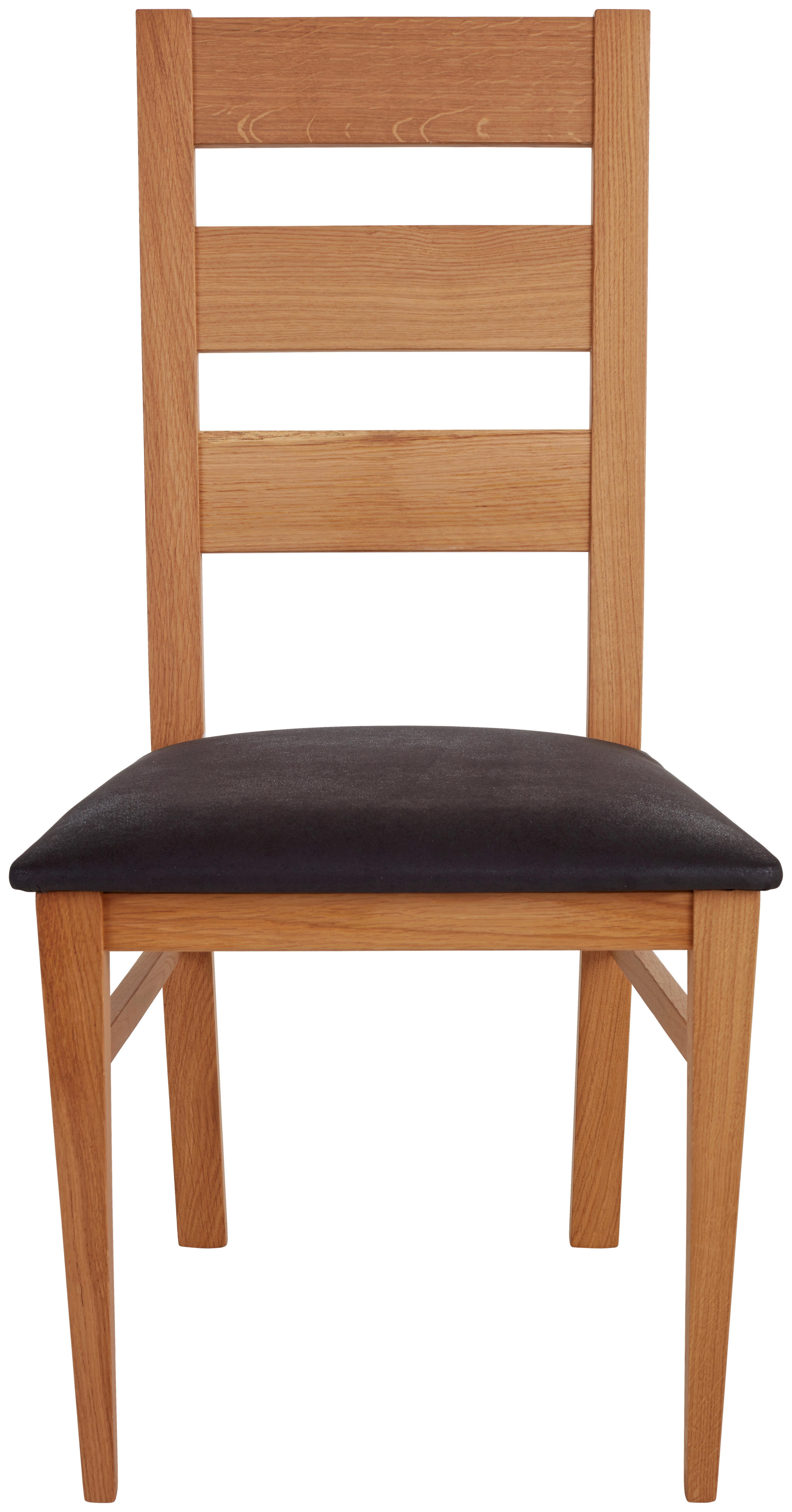 KRZESŁO ORLANDO - kolor dębowy/czarny, Konventionell, drewno (45/97/51cm)
