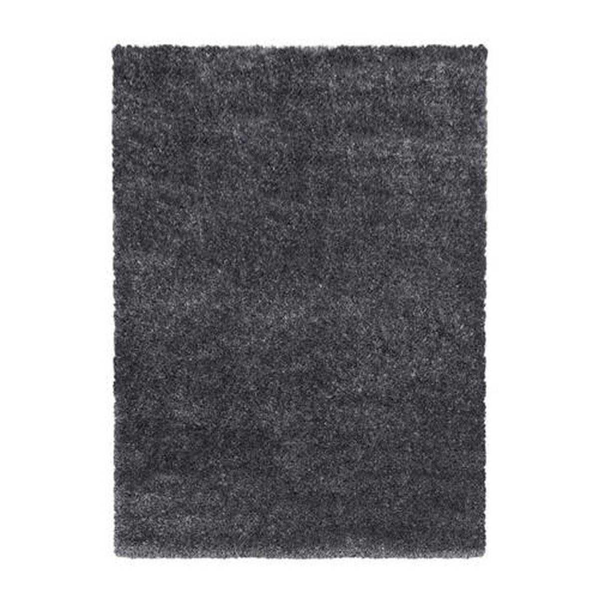 Hochflorteppich Brilliant Grau ca. 120x170cm - Grau, Basics, Textil (120/170cm)
