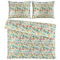 Bettwäsche Kamia Allover XXL Rosa/Türkis ca. 200x220cm - Türkis/Rosa, ROMANTIK / LANDHAUS, Textil (200/220cm) - Mömax