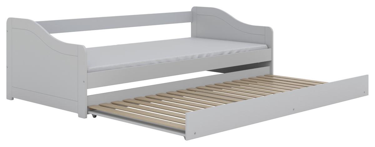 Otroška Postelja S Predalom Blanka, 90x200cm - bela/barve breze, Moderno, leseni material/les (90/200cm) - MID.YOU