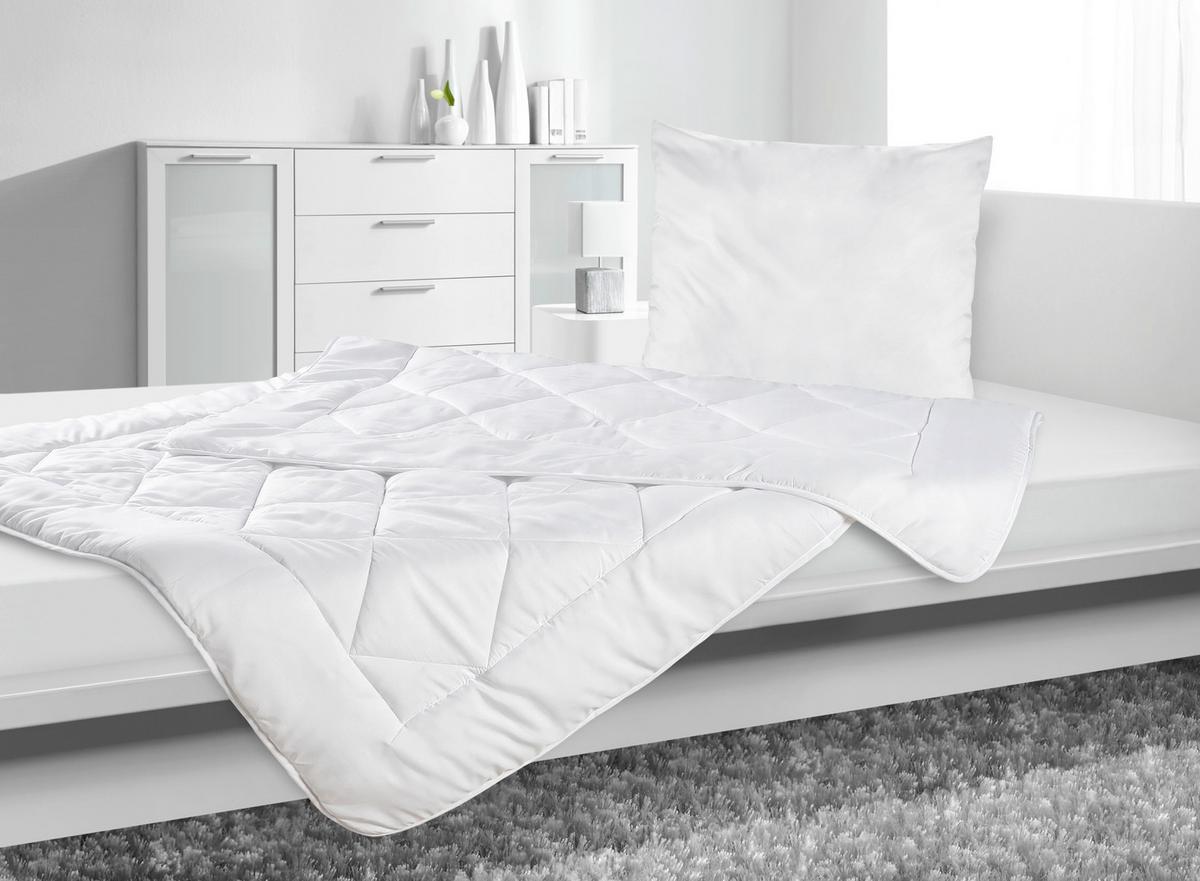 Bettenset Sabine Weiß ca. 135x200cm - Weiß, KONVENTIONELL, Textil (135/200cm) - Based