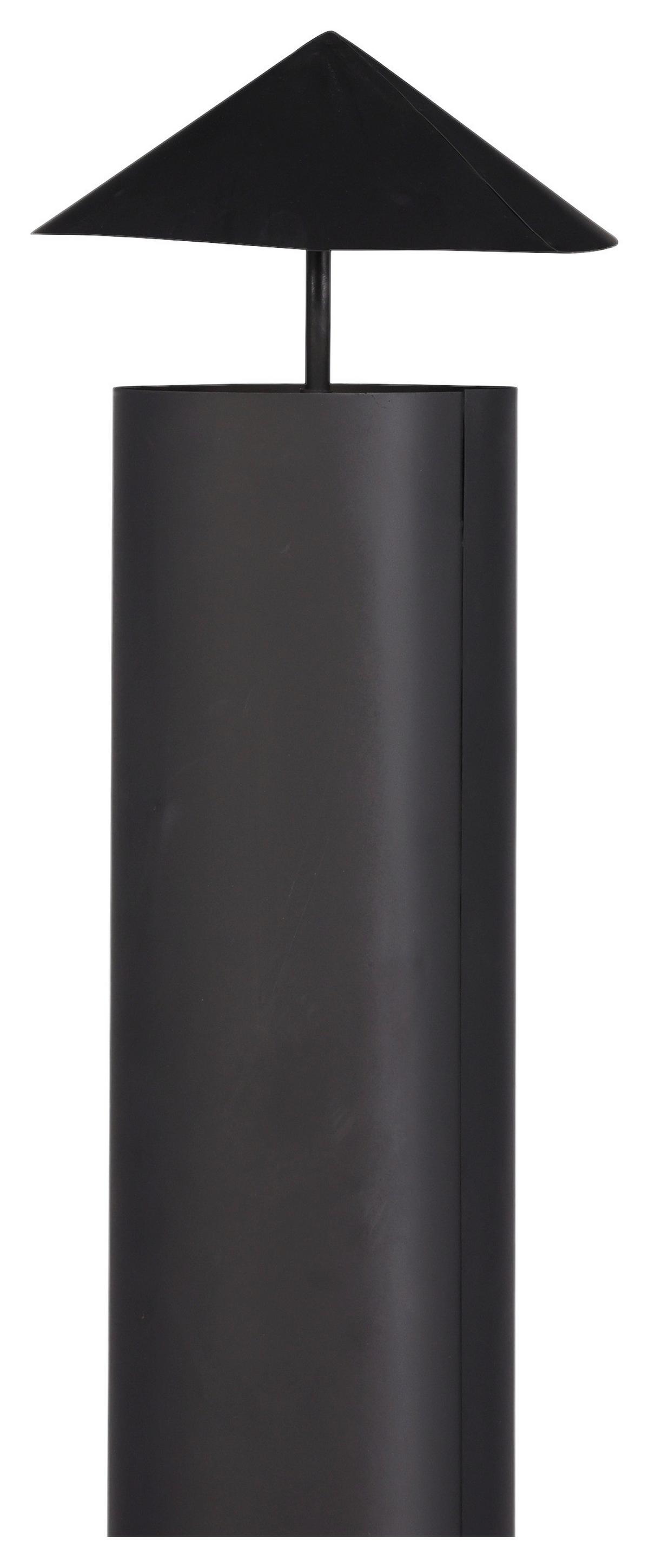 Feuerstelle Makarima ca. 45x199x45 cm Schwarz - Schwarz, KONVENTIONELL, Metall (45/199/45cm) - Gardenson