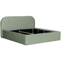 Oblazinjena Postelja Bilbao Classic - črna/svetlo zelena, Design, tekstil (160/200cm) - Mömax