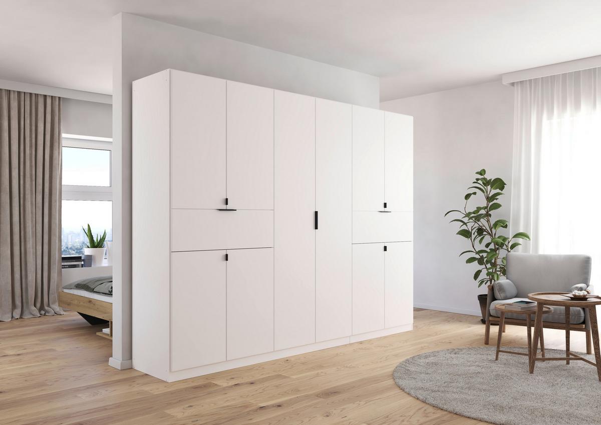 Ormar S Klasičnim Vratima Ticao - bijela/siva, Moderno, drvni materijal/metal (271/210/54cm) - Modern Living