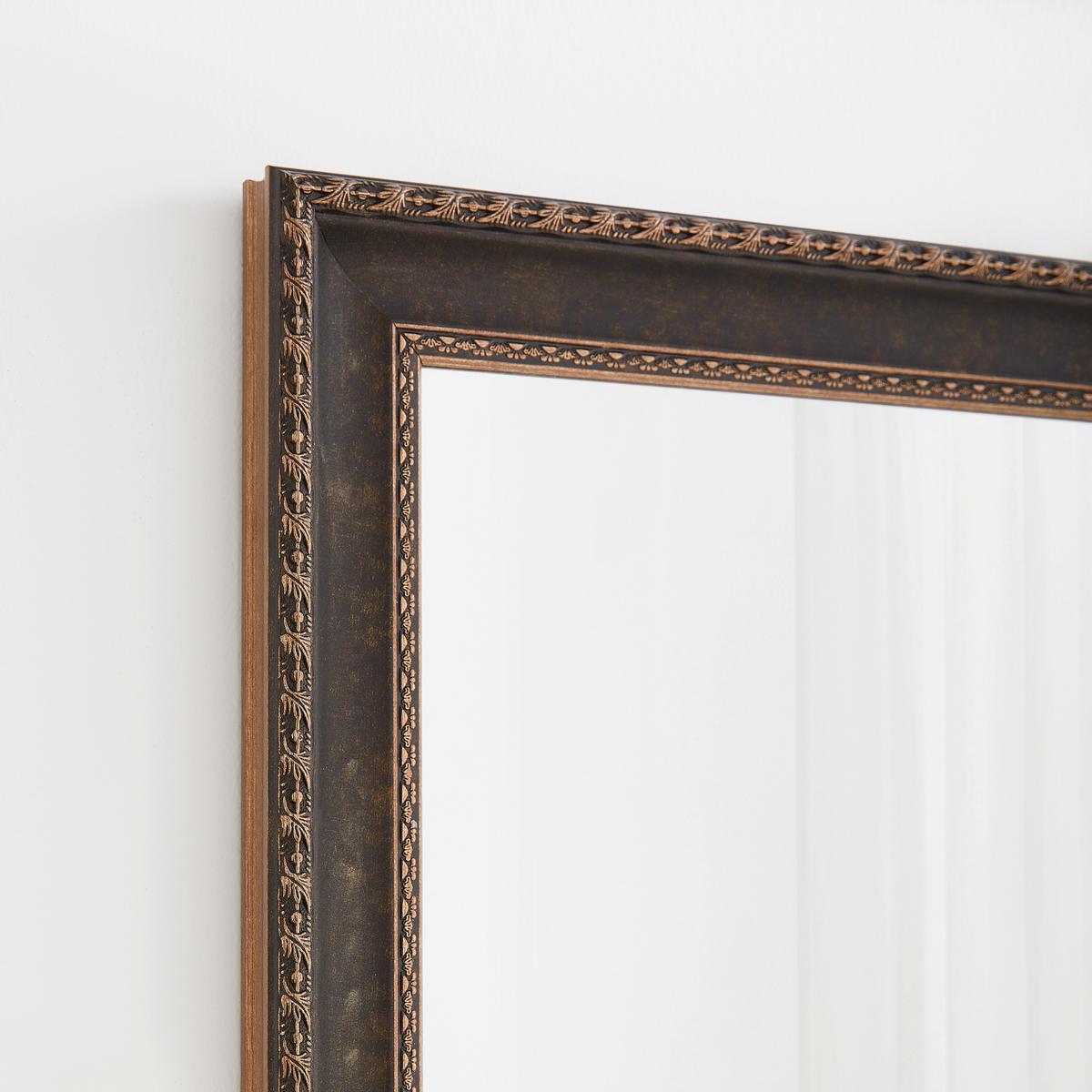 Wandspiegel Karma in Dunkelbraun - Dunkelbraun, Lifestyle, Glas/Kunststoff (62/82cm) - Mömax
