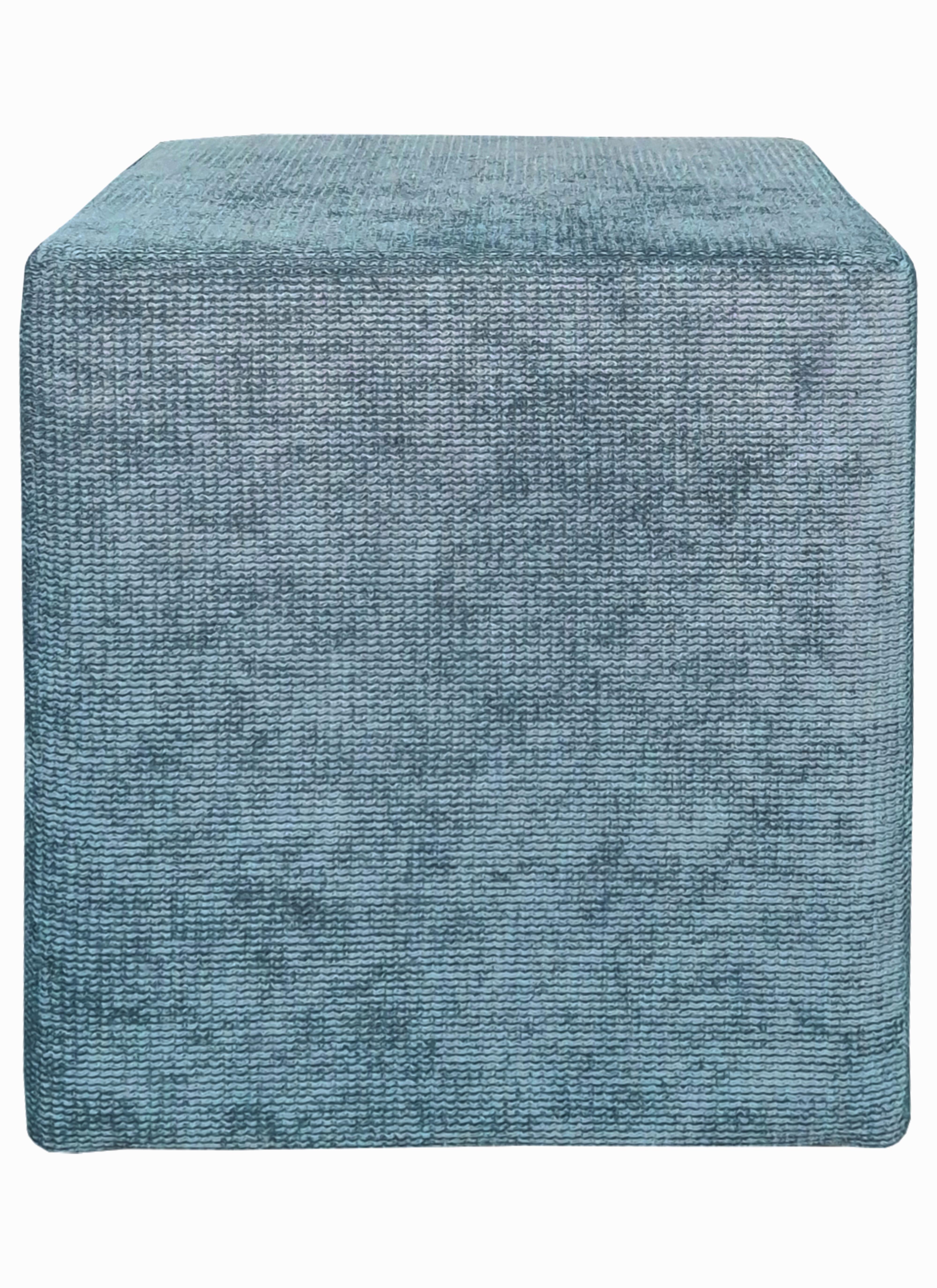 Tabure Kub - boje mente/crna, Moderno, drvni materijal/drvo (36/43/36cm)