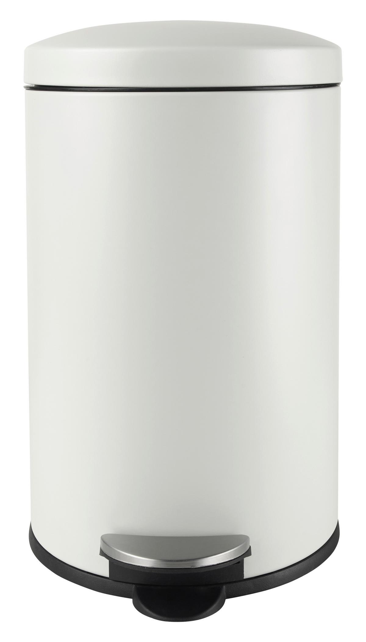 Koš Za Smeti James - 20l - črna/bela, Konvencionalno, kovina/umetna masa (29/47,5cm) - Modern Living