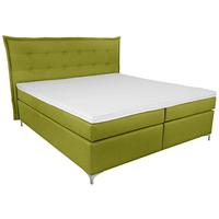 Boxspring Krevet Fabio - zelena, Moderno, tekstil/metal (180/200cm)