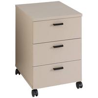 Rollcontainer Glenn M Basalt - Kaschmir/Schwarz, MODERN, Holzwerkstoff/Kunststoff (45/66/55cm) - Mömax
