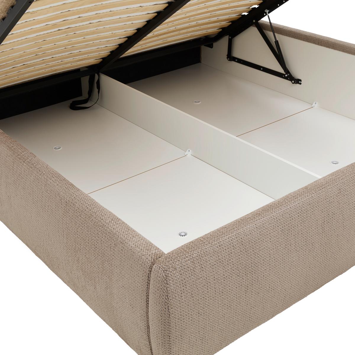 Polsterbett Megan Beige ca. 180x200cm - Beige, KONVENTIONELL, Holzwerkstoff/Textil (180/200cm) - Premium Living