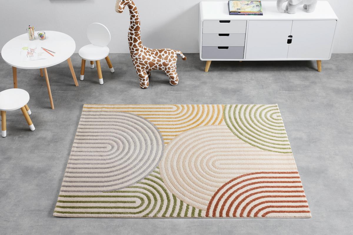 Webteppich Ringo Multicolor ca. 160x230cm - Multicolor/Creme, KONVENTIONELL, Textil (160/230cm) - Mömax