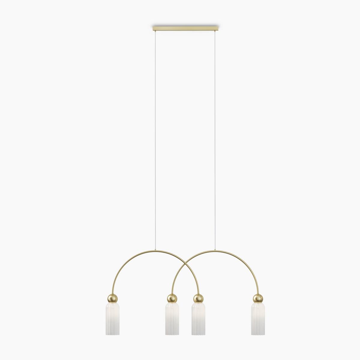 Pendelleuchte Mod302pl-04w - Goldfarben, Design, Metall (110/360/10cm) - MAYTONI