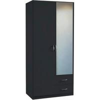 Omara S Klasičnimi Vrati Case, Siva - srebrne barve/siva, Design, umetna masa/steklo (91/197/54cm) - Boxxx