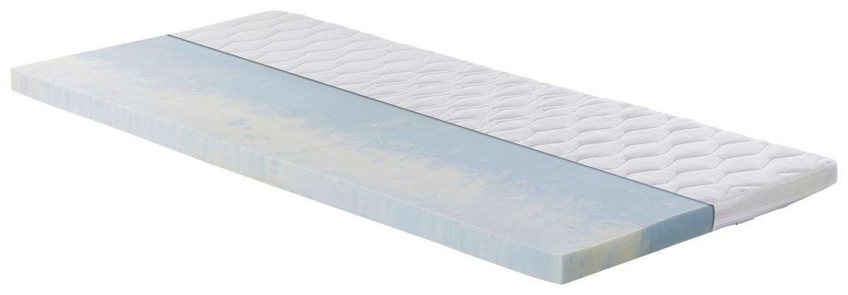 Topper Luxus Gel ca. 90x200 cm Weiß - Weiß, Basics, Textil (90/200cm) - MID.YOU