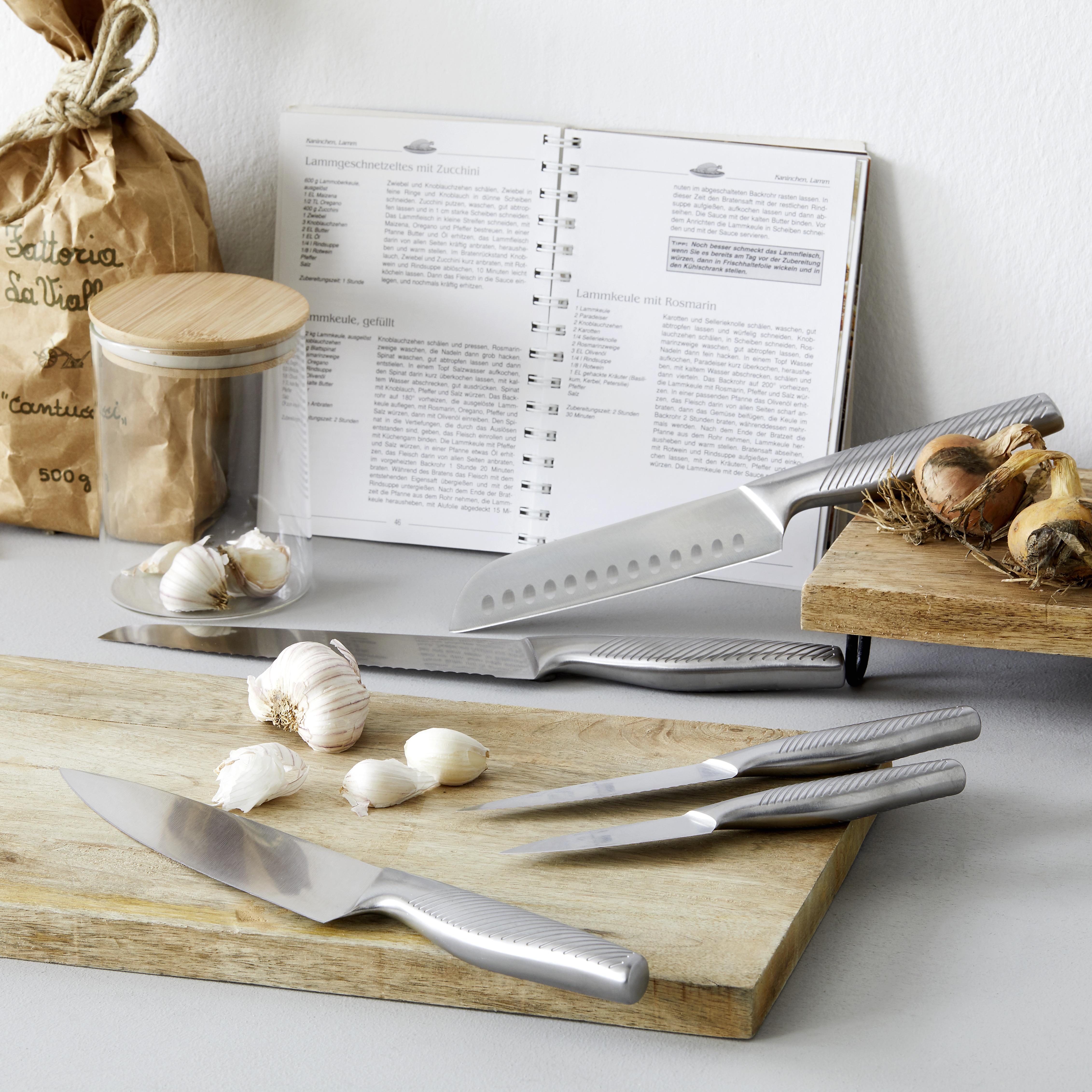 Nož Za Kruh Gourmet - barve nerjavečega jekla, Moderno, kovina (35cm) - Premium Living