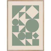 Slika Kenzo - barve hrasta/večbarvno, papir/leseni material (50/70cm) - Modern Living