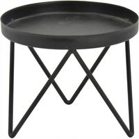 Gyertyatartó Tál Leni - fekete, fém (12/10cm) - Mömax