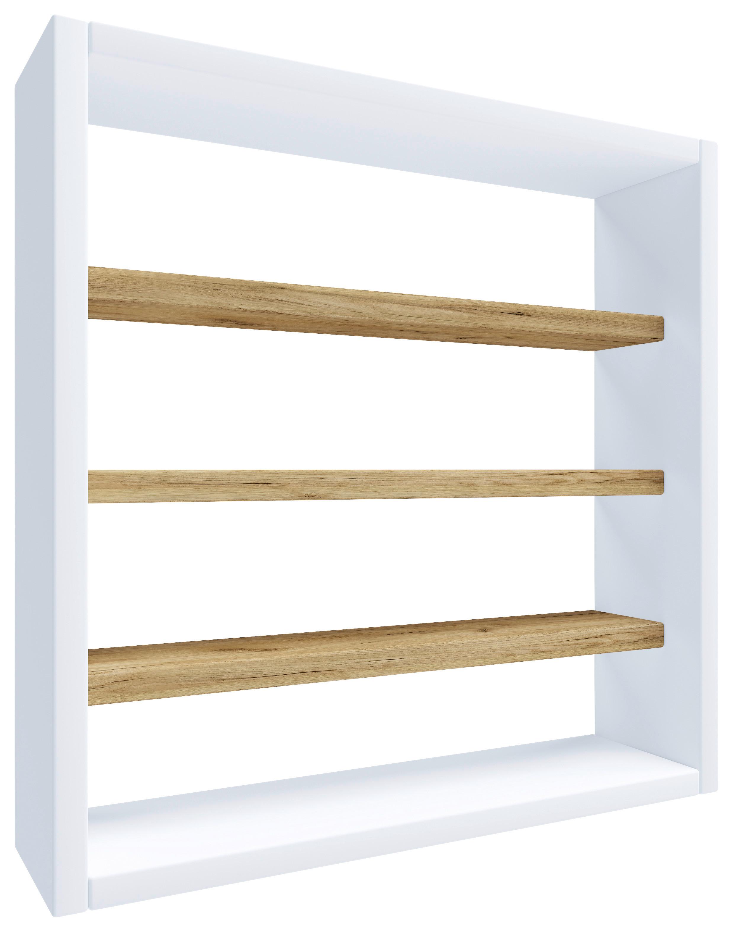 Wandregal Osado S - Honigeiche/Weiss, Design, Holzwerkstoff (40/40/10cm) - MID.YOU