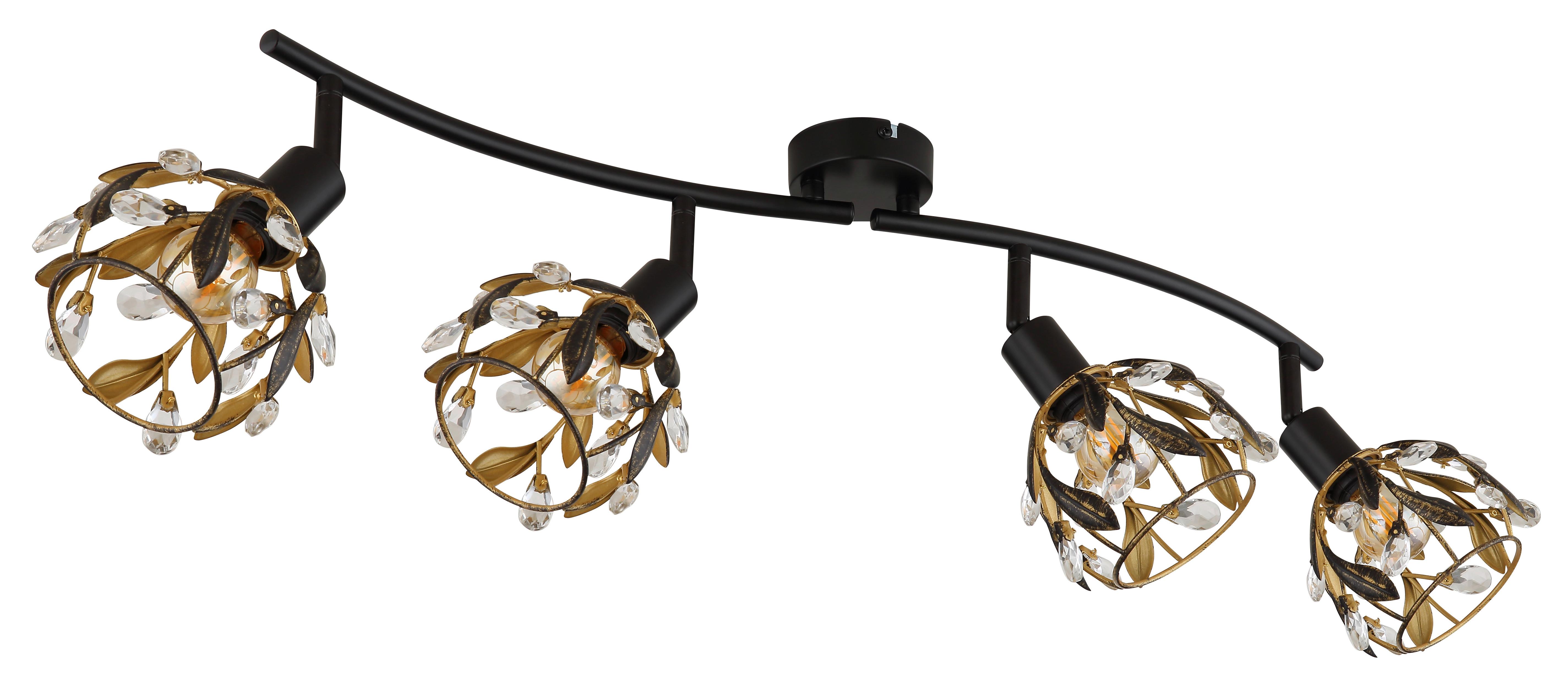 STRAHLER 15759-4 MIKA - Klar/Goldfarben, Basics, Kunststoff/Metall (70/12/15,5cm) - Globo