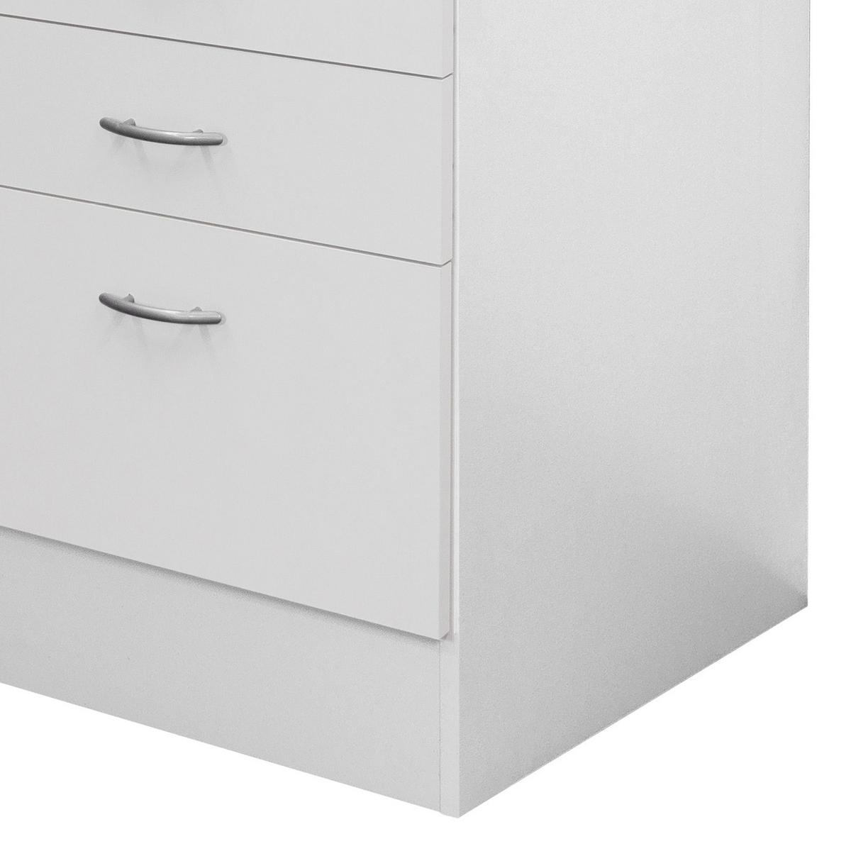 Kuhinjska Spodnja Omarica Wito, Bela, Barva Hrasta - barve nerjavečega jekla/bela, umetna masa/leseni material (50/85/60cm) - FlexWell